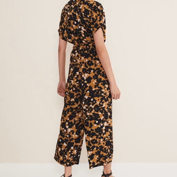 Nell Abstract Cropped Wide Leg Jumpsuit - Picture 2 of 5